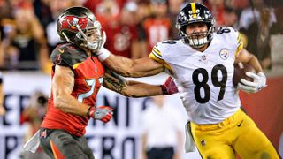 Steelers Ramon Foster Relives A Jaw-Dropping Play: Vance McDonald's Wicked Stiff Arm (Vance McDonald). Photo by ESPN